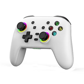 【中古】Switch Pro コントローラー Switch/Switch Lite と互換性あり、RGB ライト/プログラマブル/ターボ/振動/モーションコントロール/ウェイクアップ