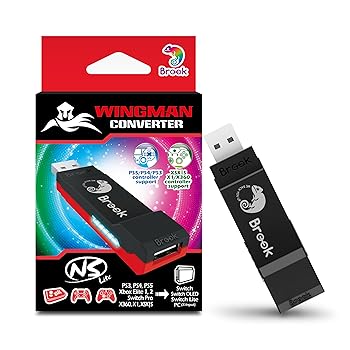 【中古】【未使用】Brook Wingman NS Lite Converter ウィングマンNS Liteコンバーター Switchゲーム機/PC(X-Input)に対応 ターボとリマッピング【公式正規品】