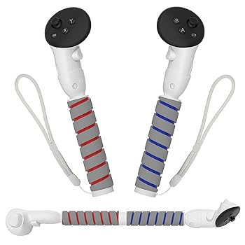 【中古】Mugkom デュアルハンドルエクステンショングリップ Quest 3コントローラーアクセサリー用 VRハンドルアタッチメント Quest 3 Beat Saber Gorilla 15,430円