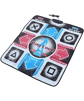 【中古】【未使用】Nicffdiダンスパッド 滑り止めダンスマット 滑り止め耐久性のある耐摩耗性ダンシングステップダンスマットパッドダンサーブランケットUSB付きPC
