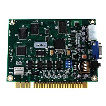 【中古】【未当て嵌める】19はたご屋1マルチケード、PCBゲーム盤吹き抜け、クラシックゲームボード、VGA最終生産物アーケードゲームボード、気泡管水準器耐久性、ジャマアーケード用