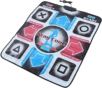 【中古】【未使用】Geyaziu ダンスパッド 滑り止めダンスマット 滑り止め耐久性のある耐摩耗性ダンシングステップダンスマットパッドダンサーブランケットUSB付きPC
