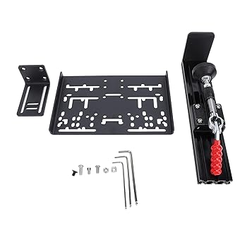 【中古】デスクマウントシフターハンドブレーキキット、G Driving Force、TH8Aシフター、Fanatec ClubSport、USBハンドブレーキ用クイックリリースクラン