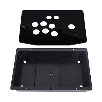 【中古】KIMISS DIY アーケード ゲーム キット ブラック アクリル パネルとケース付き - ゲーム愛好家向け交換セット