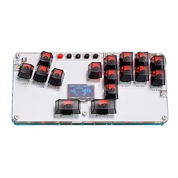 【中古】【未使用】WUYANSE レバーレス コントローラー ゲーミング キーパッド 16キー 全ボタン コントローラー PC アーケードスティック用 ライト付き アーケード