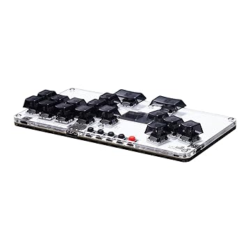 【中古】【未使用】Greabuy ゲーミングキーパッド 16キー 全ボタンコントローラー PC アーケードスティック ライト付き アーケードコントローラー