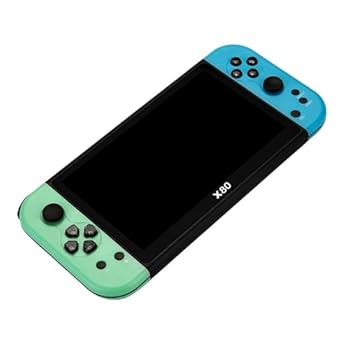 【中古】【未使用】X80ポータブルハンドヘルドゲームコンソール7インチディスプレイスクリーンレトロビデオゲームプレーヤー組み込み3000MA充電式バッテリー