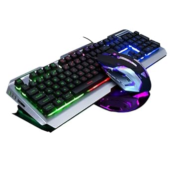 【中古】[Firmiarii]工場直接販売 Jingdi V1 メカニカル キーボードとマウス セット ノートブック デスクトップ 有線ゲーム キーボード