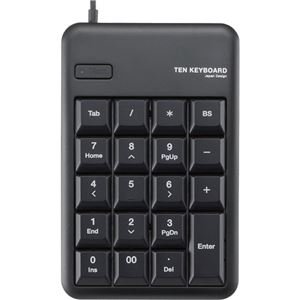 【中古】【未使用】（まとめ） エレコム USB 2.0 HUB付 テンキーパッド メンブレン ブラック TK-TCM012BK／RS 1個 【×3セット】