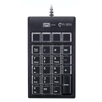 【中古】ELSRA USB有線プログラミングテンキーコントロールパッド 黒いこと PK-2068(23足懸かり、2気泡管水準器放送番組能力のある、2USBこしき) Windows用
