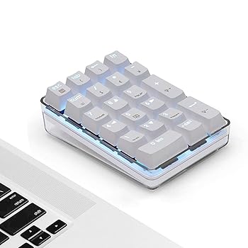 【中古】Magicforce 機械的テンキー 21足懸かり 有線電話番号パッド 万覚え帳マイコン用 青色LEDうしろ側点火装置 USB電話番号パッド 万覚え帳マイコン 事務机