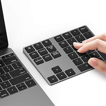 【中古】Lekvey(レクベイ) Bluetoothナンバーパッド アルミ充電式ワイヤレステンキー スリム 34キー 外部テンキー キーボードデータ入力 MacBook、MacBoo｜AJIMURA-SHOP 16,091円