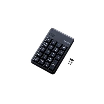 【中古】(3個まとめ売り) エレコム ワイヤレステンキーボード Mサイズ メンブレン 高耐久 ブラック TK-TDM017BK