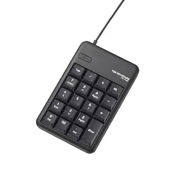 【中古】(9個まとめ売り) エレコム USBテンキーボード TK-TCM011BK