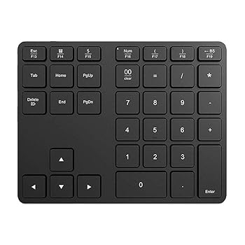 【中古】【未使用】Bluetoothテンキー、35キーのワイヤレス充電式テンキー、Windows/Mac OS/IOSおよびAndroidシステム搭載のBluetooth搭載のPC/ラップトップ/タブレ|AJIMURA-SHOP