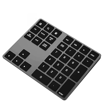 【中古】ゲーミングキーボード Windows版、Mac OS、AndroidのラップトップPC用USB HUBデジタル入力機能付きアルミ合金のBluetoothワイヤレステンキー (Co