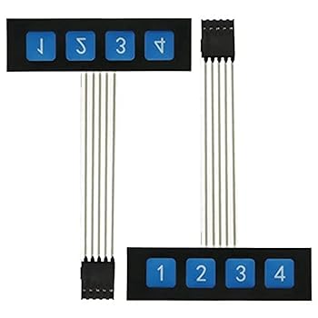 【中古】E-outstanding 2個 1x4 マトリックスアレイ 4キー メンブレン スイッチ キーパッド キーボード用キー4個 4,990円