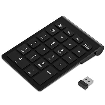 【中古】【未当て嵌める】テンキー 2.4G無線電話 薄型 18足懸かり 数詞鍵盤 USB給電 szjp-029