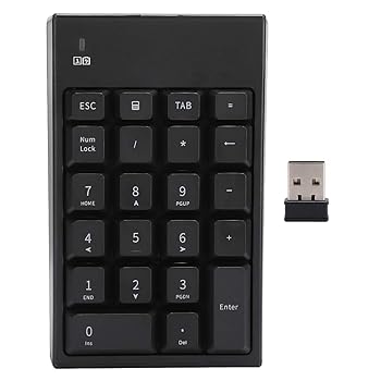 【中古】数字キーパッド 2.4G USBワイヤレスナンバーキーボードポータブル22キーラップトップノートブック用の数字キーパッド ラップトップ 金融 証券 銀