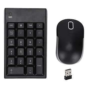 【中古】【未当て嵌める】携帯電話パッド 2.4GHz ワイヤレスナンバーキーパッド 1200DPI 高感じやすさ 耐久性 携帯電話パッド 二十日鼠ジャズバンド 老人ホーム執務室 旅する用 USBテンキー