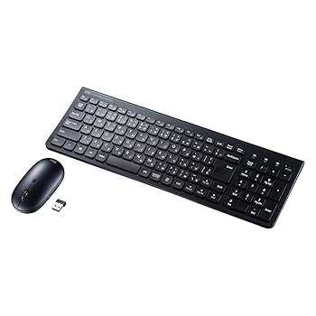 【中古】エスコ(Esco) 365x127x14mm ワイヤレスキーボード(テンキー/マウス付) EA764AB-208