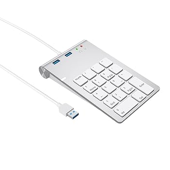 【中古】Soseelnee 携帯電話パッド 万覚え帳マイコン用 有線18手がかりテンキー USBこしきと3.5粍オーディオ/マイクインターフェイス付き添い人 か細い 携帯型 犀