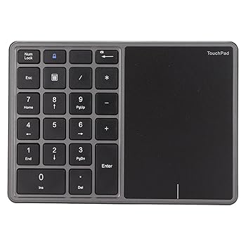 【中古】【未当て嵌める】01 02 015 無線電話テンキー、タッチパッド付き添い人2.4Gデュアルモードラップトップキーパッド22手がかり印字機C一回りとっ始めマイコン用ワイヤレスナンバーパ