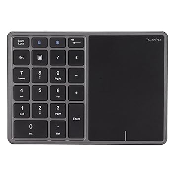 【中古】【未使用】Bluetooth数値キーパッド 2.4Gワイヤレステンキー USB数値キーパッド22キーポータブルミニ財務会計ラップトップ コンピューター デスクトップ PC|AJIMURA-SHOP