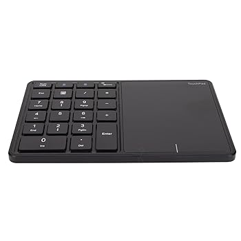 【中古】【未使用】ワイヤレステンキー、22キータッチパッド付きワイヤレスBluetoothテンキー、BT + 2.4Gデュアルモード充電式テンキー、IOS用、Android用、Windows