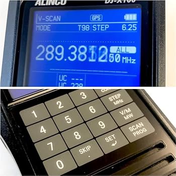 【中古】【未使用】SPF-DJX100 DJ-X100用CQオームオリジナル液晶保護シート。※DJ-X100は液晶パネルの下にほぼフラットなテンキー部が続きます。テンキーも意外と傷