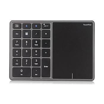 【中古】Yoidesu 22キーテンキーパッド タッチパッド付き 5.0/2.4G タッチパッド ナンバーパッド Type C ポータブル テンキー 財務会計 2.4G Mini USBレ