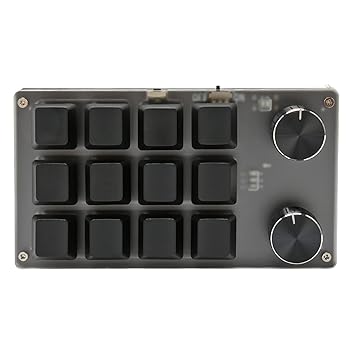 【中古】【未使用】EBTOOLS ミニキーパッド、ノブデザイン レッドスイッチ 片手機械式プログラム可能キーパッド、ワイヤUSB BTデュアルモード、Win、Vista、Linux、