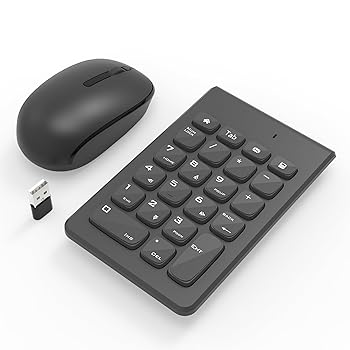 【中古】【未使用】テンキー マウス ワイヤレス セット、USB受信機能付き 2.4G 無線 22キー 数字キーボード Tabキー付き ワイヤレス マウスセット省電力 、ただ一つ