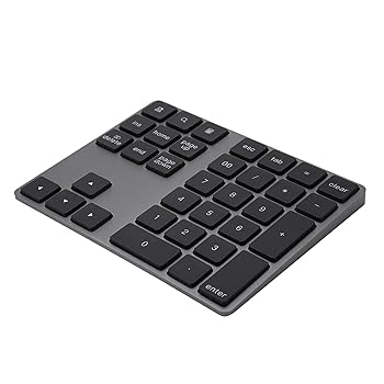 【中古】【未使用】BT テンキーパッド、テンキーキーボード、34 キー、耐久性のある使用、システム Windows、IOS、3.7v、5.7x4.5x0.4 インチ、コンピュータラップト