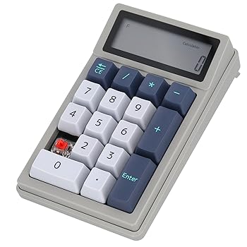 【中古】【日本グッドデザイン賞受賞】DENTEN 電卓テンキー 2in1 Bluetooth ワイヤレス メカニカル スイッチ Type-C 充電 (赤軸)