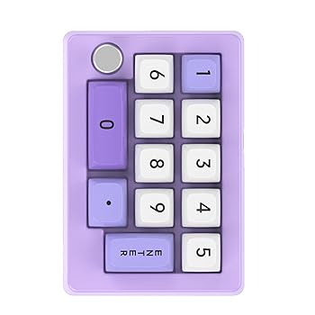 【中古】コンパクトで耐久性のあるプログラマブルテンキー、ノブマクロプログラミング機能付き、使いやすいドライバ不要プログラマブルキーボード