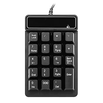 【中古】USB 有線テンキーパッドメカニカルフィールテンキーキーボード 19 キー防水ラップトップデスクトップ PC ノートブック用ブラック