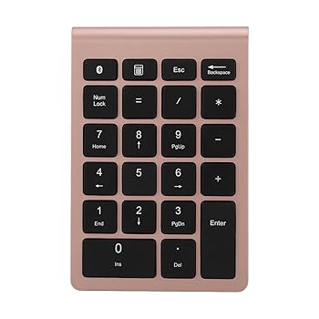 【中古】BONKZEBU(ボンクゼブ) ナンバーパッド、快適な感触、高速リバウンドスピードミニキーボード、ワイヤレス超薄型デジタルテンキーパッド、5.0(ロー