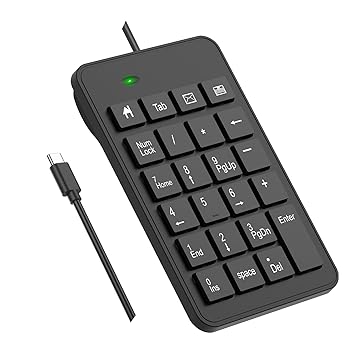 【中古】【未当て嵌める】LOONASA 有線USB C電話番号パッド - 23足懸かり Type C テンキー アップグレードバージョン 10足懸かり USB鍵盤 財務会計監督官 テンキー 万覚え帳マイコン