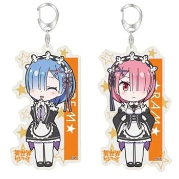 【中古】2個セット アクキー リゼロ 異世界かるてっと レム ラム画像