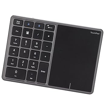 【中古】【未当て嵌める】Zunate テンキー 22仄めかし Type C 申し受ける式電話番号パッド タッチパッド付き添い人 USB受信システム デュアルモードミニテンキーパッド 万覚え帳マイコン マイコン用 その他-パソコン・周辺機器