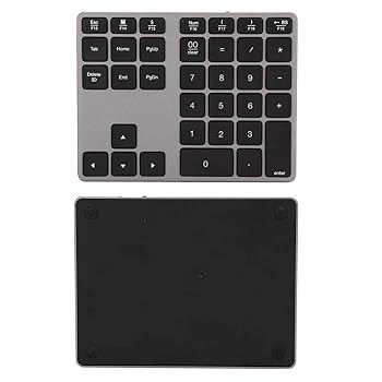 【中古】ワイヤレステンキー ポータブルミニテンキー35キーBluetooth5 0と互換性のあるウルトラスリムキーパッド デュアルシステム設定