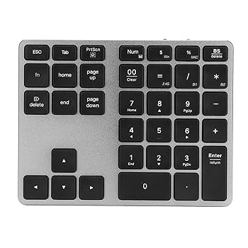 【中古】【未使用】ワイヤレステンキー 35キー BT5 0 デュアルモード財務会計 テンキーこのワイヤレス キーパッドは アルミニウム合金と超薄型設計を採用してい