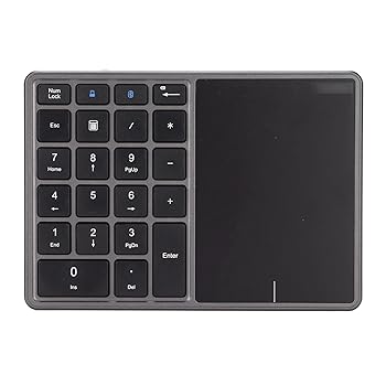 【中古】タッチパッド付き2 4Gワイヤレステンキー 22キーポータブルBluetoothテンキー 財務会計USBC充電式テンキー 軽量で 非常に便利