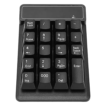 【中古】【未使用】2 4G USB テンキーパッド ワイヤレス テンキーパッド 19キー 拡張キーボード U型 ポータブル ミニ 低騒音 数字キーボード 金融 会計 銀行業務用