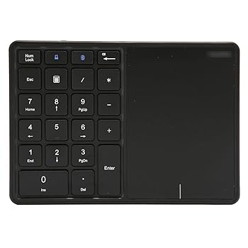 【中古】【未使用】タッチパッド付きワイヤレスBluetoothテンキーパッド ポータブル財務会計充電式数字キーボード Windows用 Android用 OS X用 22キー左右のプレス