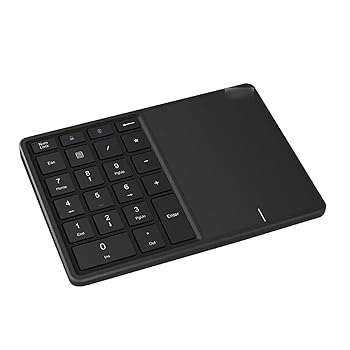 【中古】テンキー ワイヤレス 2 4G Bluetooth 対応 タッチパネル付き ミニテンキーボード Type C 充電式財務会計数字デュアルモード キーボード ノートパ 7,088円