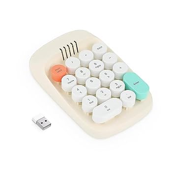 【中古】テンキー 無線電話 Bluetooth 携帯電話パッド 18手懸かり 数詞鍵盤 マルチペアリング 2 4GHz 無線電話 ブルートゥース外後ばらいテンキー 丸手懸かり テ その他-パソコン・周辺機器
