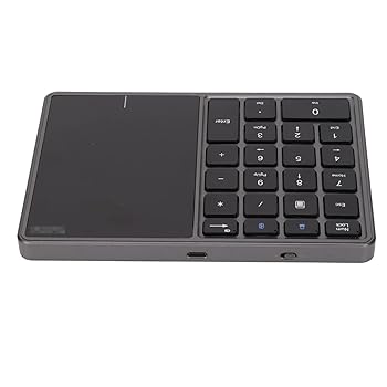 【中古】【未使用】ワイヤレステンキー 22キータッチパッド付きワイヤレスBluetoothテンキー BT + 2 4Gデュアルモード充電式テンキー 軽量で IOS用 Android用 Windo