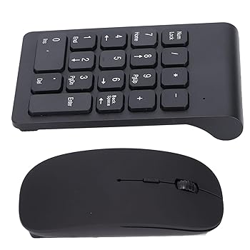 【中古】テンキーマウスコンボ ホームオフィスの旅行用の高感度で耐久性のあるテンキーコンピュータ入力デバイス 作業の効率を向上させます